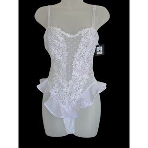 JUST SEXY Floral Lingerie Teddy AVAILABLE IN SMALL, LARGE & X-LARGE